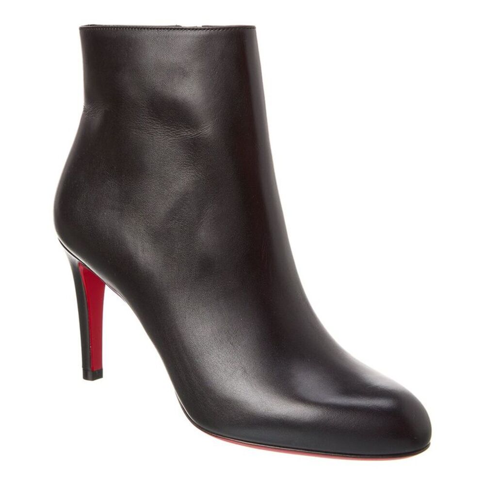 Christian Louboutin Pumppie 85 Leather Bootie, Black